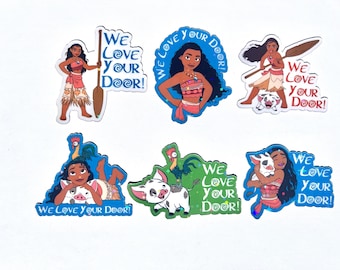Moana Holographic Cruise Magnets - Set of Six Magnets - Pixie Dust