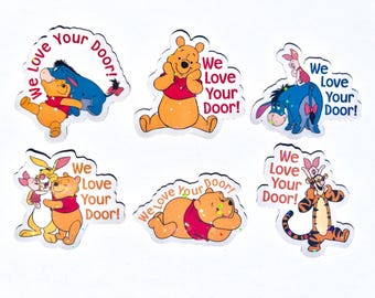 Winnie the Pooh Holographic Cruise Magnets - Set of Six Magnets - Pixie Dust