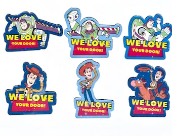 Toy Story Holographic Cruise Magnets - Version Three - Set of Six Magnets - Pixie Dust