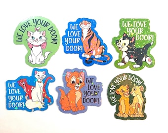 Disney Cats Holographic Cruise Magnets - Set of Six - Pixie Dust
