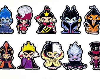 Holographic Villains Medium Magnets - Set of 10