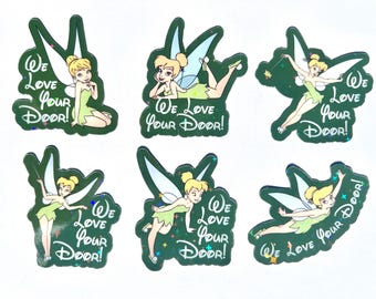 Tinkerbell Holographic Cruise Magnets - Set of Six Magnets - Pixie Dust