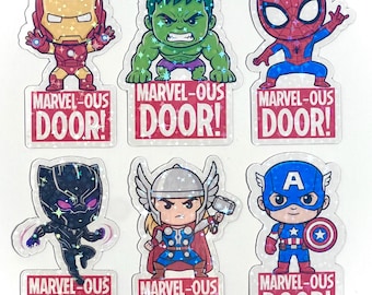 Avengers Holographic Cruise Magnets - Set of Six - Pixie Dust