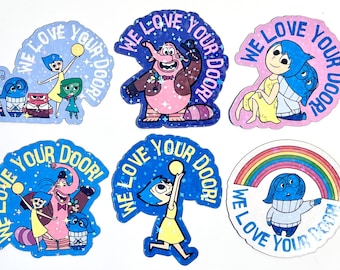 Inside Out Holographic Cruise Magnets - Set of Six - Pixie Dust