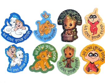 Hero Babies Holographic Cruise Magnets - Set of Eight Magnets - Pixie Dust