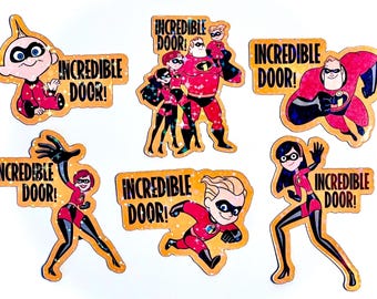 The Incredibles Holographic Cruise Magnets - Set of Six - Pixie Dust