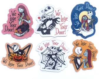 Nightmare Before Christmas Holographic Cruise Magnets - Set of Six Magnets - Pixie Dust