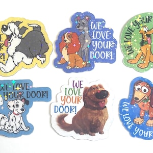 Disney Dogs Holographic Cruise Magnets - Set of Six - Pixie Dust