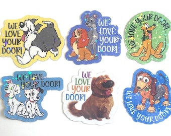 Disney Dogs Holographic Cruise Magnets - Set of Six - Pixie Dust