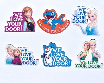 Frozen Holographic Cruise Magnets - Set of Six Magnets - Pixie Dust