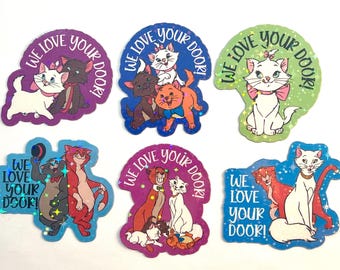 Aristocats Holographic Cruise Magnets - Set of Six - Pixie Dust