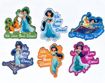 Jasmine Holographic Cruise Magnets - Set of Six Magnets - Pixie Dust
