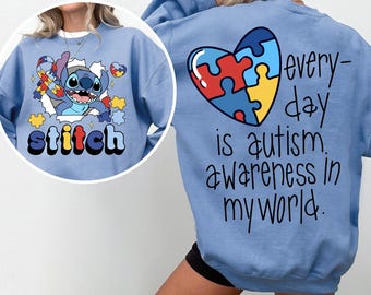 Disney Stitch Autismus Png, Alltag ist Autismus Bewusstsein in meiner Welt PNG, Autismus Bewusstsein PNG, Autistischer Stolz PNG, Inklusion Digitaler Download