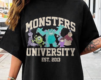 Vintage Disney Monster Inc PNG, Cute Sulley and Boo Tshirt Print File, Monsters University PNG, WDW Disneyland Girls Trip Digital Png