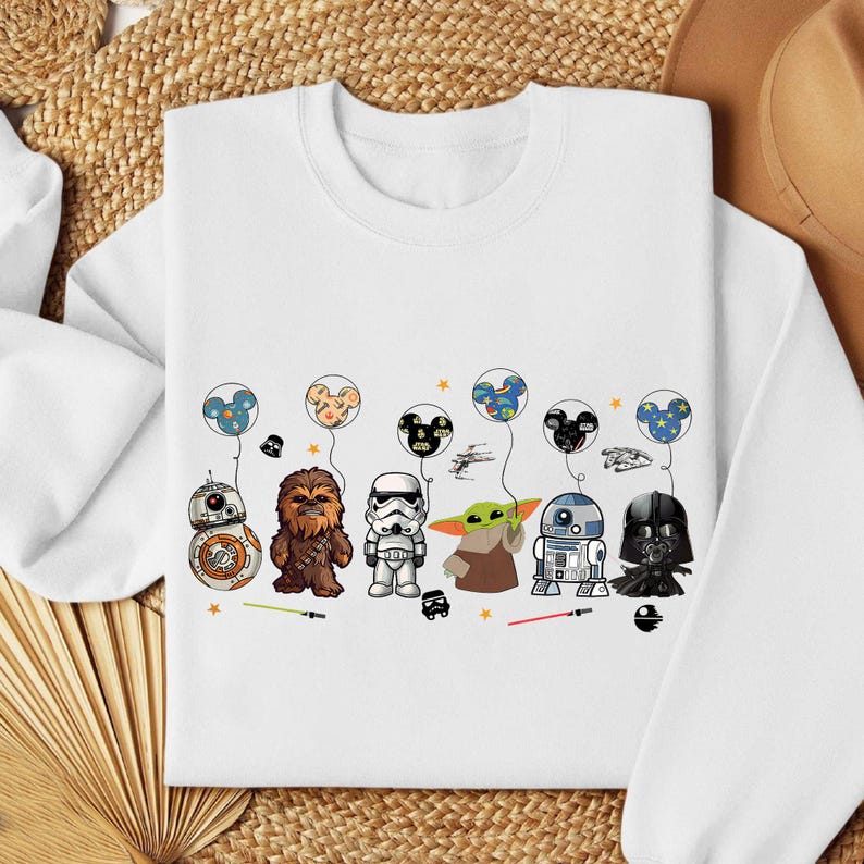 Star Wars Disney Ballon PNG, Star Wars Charakter Design, Baby Yoda Star Wars Geschenk, Star Wars Disneyland Urlaub Digitaler Download Bild 1