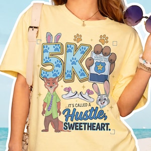 Nick Wilde Judy Hopps Zootopia 5k PNG, It's Called a Hustle Tshirt Printable, Springtime Surprise 2026 PNG, runDisney 5k Download File PNG