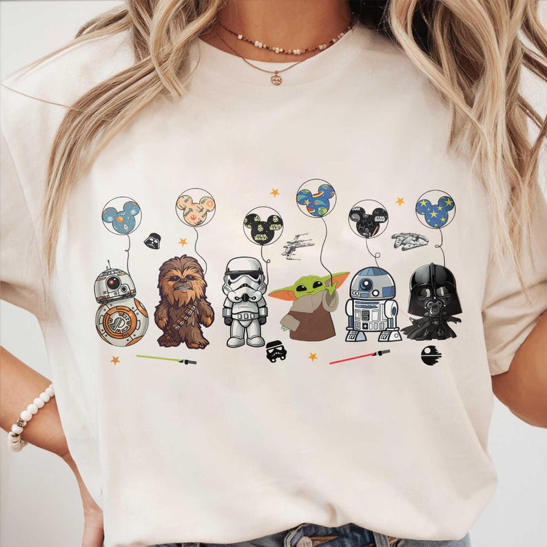 Star Wars Disney Ballon PNG, Star Wars Charakter Design, Baby Yoda Star Wars Geschenk, Star Wars Disneyland Urlaub Digitaler Download Bild 8