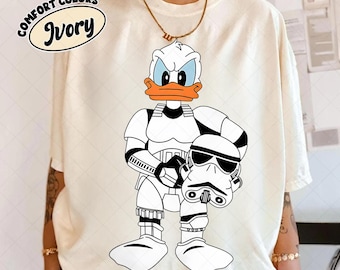 Funny Star Wars Donald Duck Png, Star Was Stormtrooper Png, Galactic Battle Clipart, Digital Download