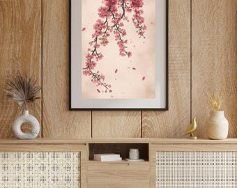 Cherry Blossom | Watercolor Print | Japanese Sakura Tree
