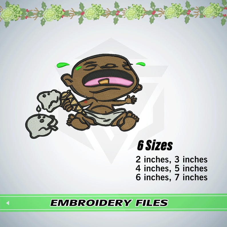 Funny Crying Infant Stitch File | Cartoon Kid Design | Humor Machine ...