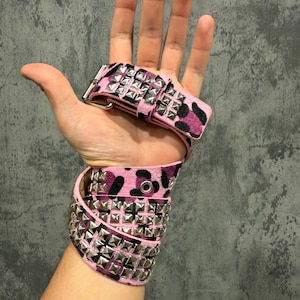 Leopard Studded Belt - Etsy