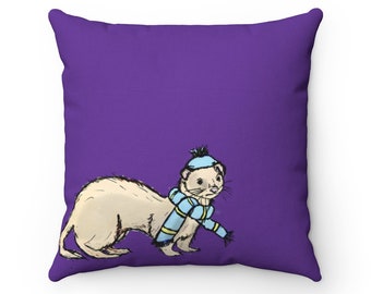 Lars the Ferret Pillow: Indoor Accent Pillow