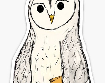 Agatha- owl premium vinyl sticker