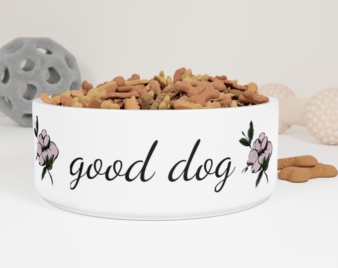 Maggie Mae "Good Dog"  Ceramic Pet Bowl