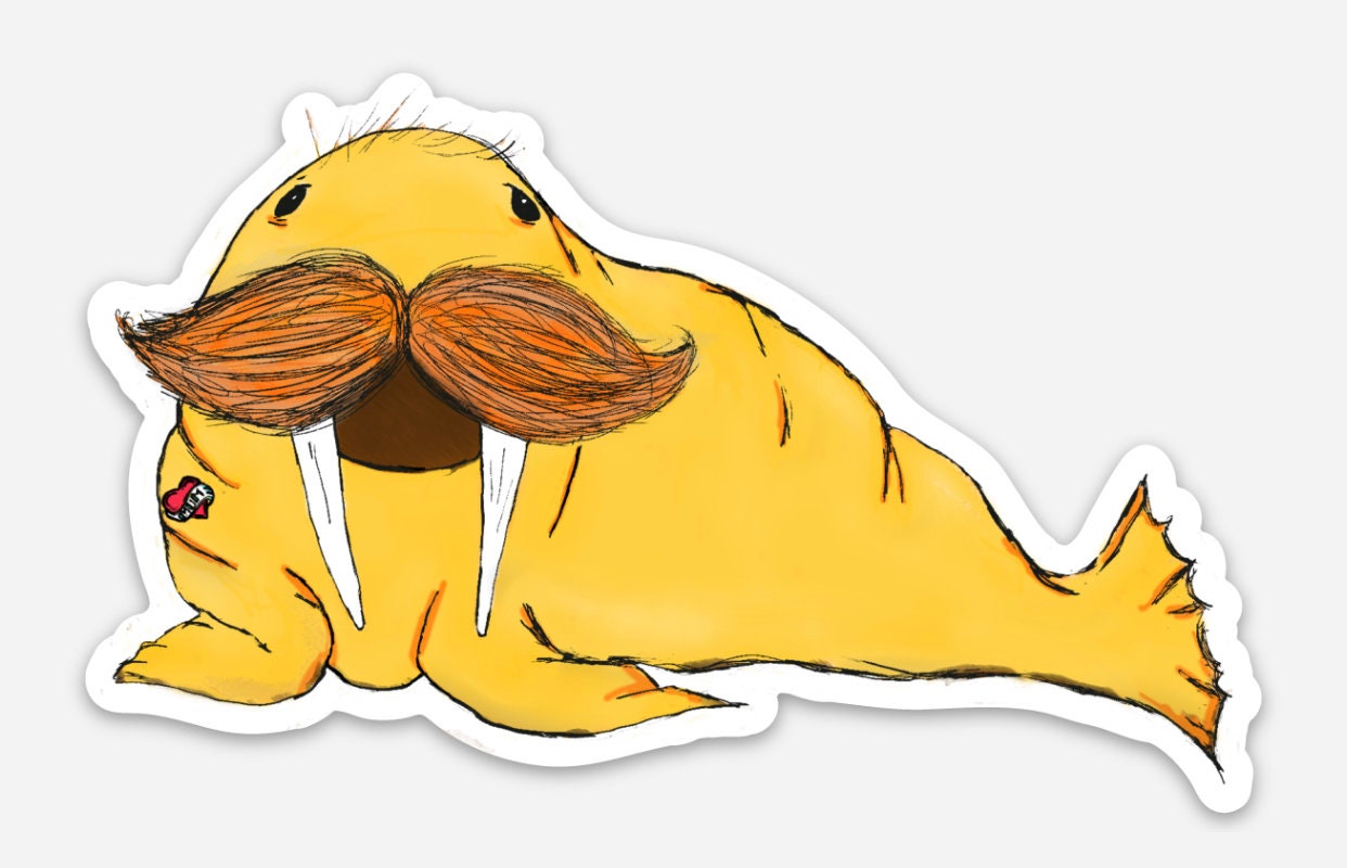 Paul (Walrus) Vinyl Sticker
