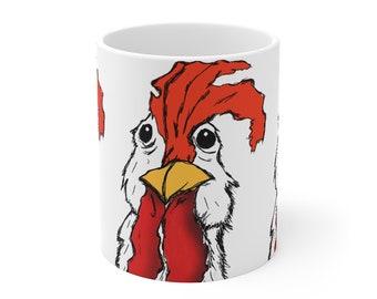 Mr. Huhn Keramik Becher 11oz