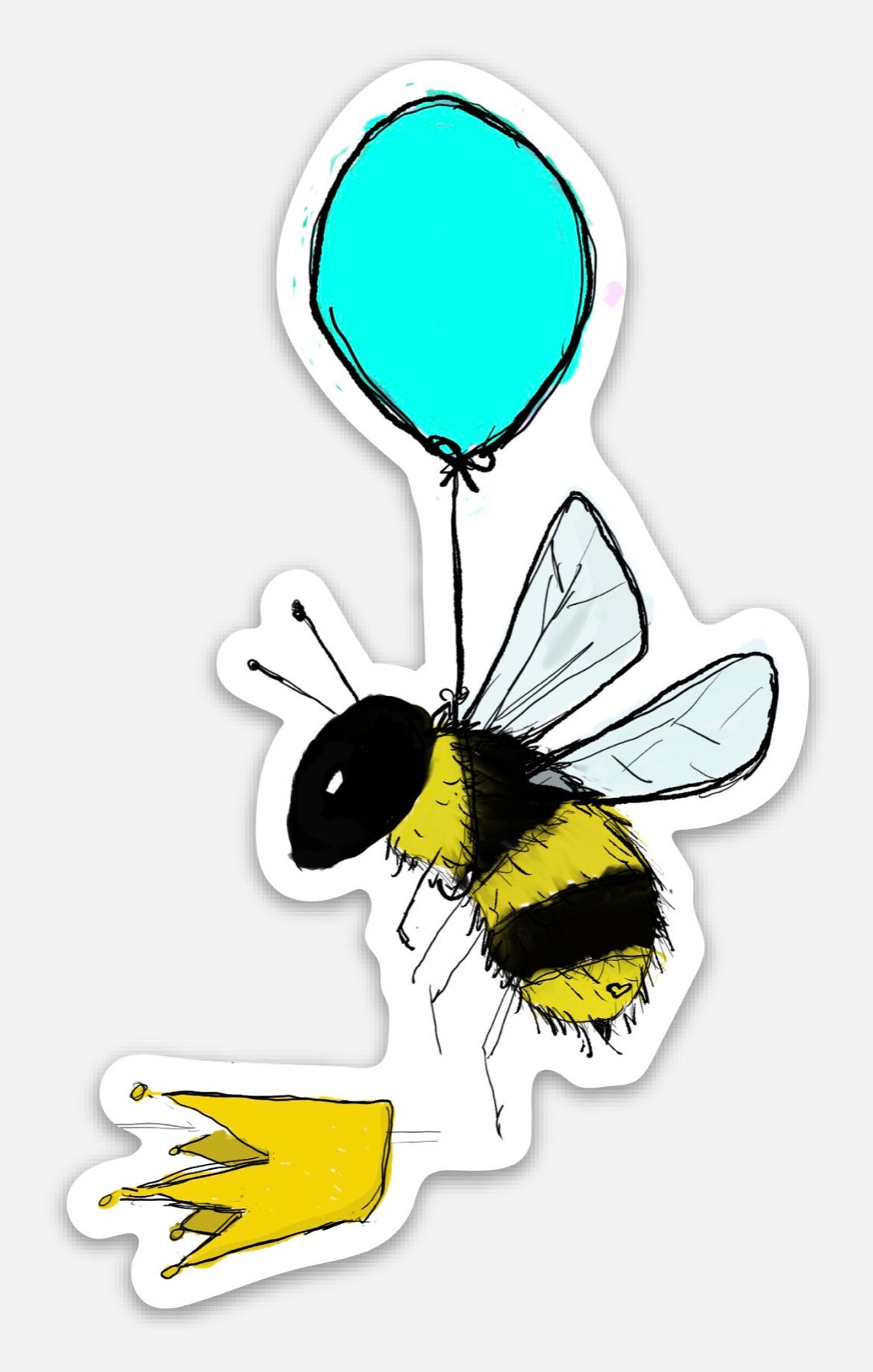 Baby Bee Vinyl Sticker - Etsy