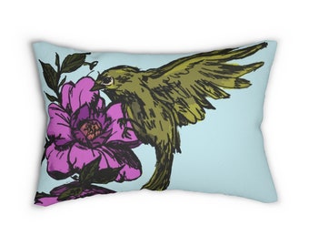 Hey Pretty  (Sweet Bird) Lumbar Pillow