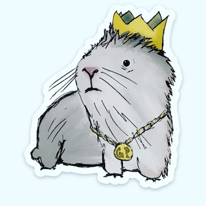 Mr. Gordon (Guinea Pig King) -Vinyl Sticker