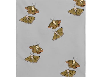 Moth Babies Super Cozy Velveteen Plush Blanket