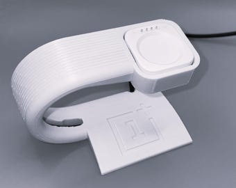 OnePlus Watch 2R Stand | Linker-Port + Top-Pin Ladegerät Layout | 3D gedrucktes modernes Dock