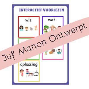 A4 Interactive Reading Poster | Primary School | Preschool | Group 1-2