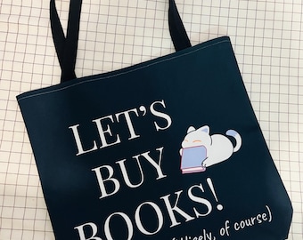Lasst uns Bücher kaufen! Einkaufstasche | Geschenk für Buchliebhaber