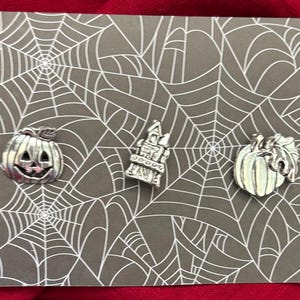 Silver Halloween Needle Minder | Magnetic Needleminder for Cross Stitch, Embroidery, Needlework, Crafts, Scrapbooks