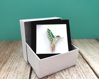 Eleganter Kolibri Needle Minder | Magnetischer Nadelmagnet für Handarbeiten, Nähen, Nadelspitzen
