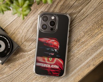 Etui na telefon z motywem F1 Charlesa Leclerca: prezent dla fana wyścigów Ferrari
