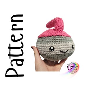 Crochet Pattern, Crochet Curling Stone, PDF Download Pattern Only, Sports Amigurumi, Winter Sports
