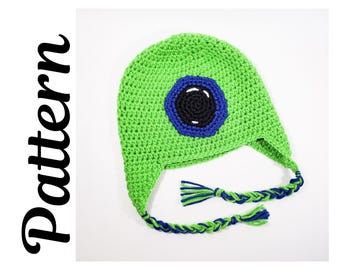 Cyclops Cutie Hat Pattern | Monster Eye Crochet Hat Pattern PDF | Alien Beanie Tutorial (PDF Download)