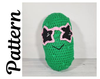 Groovy Gherkin Crochet Pattern | Funky Pickle Crochet Pattern | Beginner-Friendly Plushie PDF