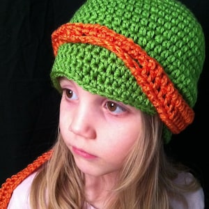 TMNT Hat & Masks, PDF Pattern Only, Crochet Pattern, Toddler to Adult Sizes, Turtle Hat Pattern, Crochet Turtle Hat, Ninja Hat Pattern image 5