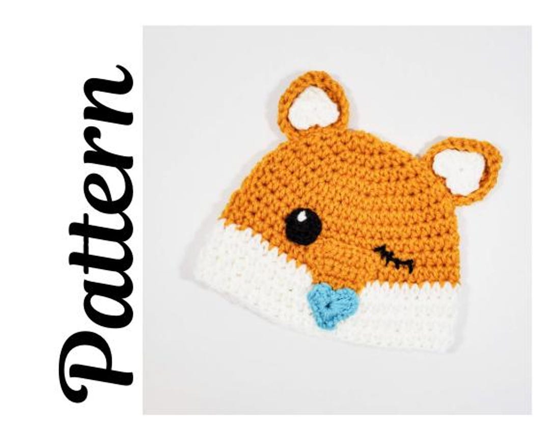 Little Fox Daydreams Hat Pattern | Fox Crochet Hat Pattern PDF | Cute ...