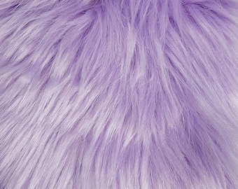 Precut LILAC Faux Fur, Purple Faux Fur, Faux Fur, Colored Fur, Fur for Poms, Gnome Fur