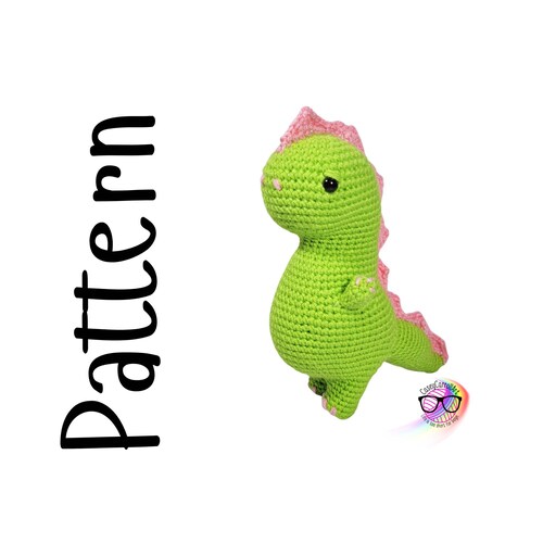 No Sew Dino Crochet Pattern PDF Download Only Plushie Etsy