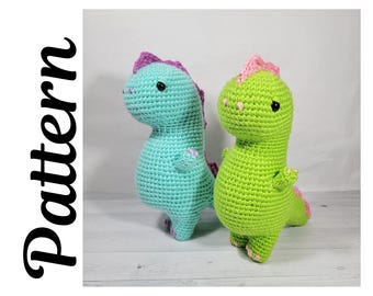 SnuggleSaurus crochet pattern | No Sew Dinosaur Crochet Pattern PDF | Cute Dino Amigurumi (PDF Download)