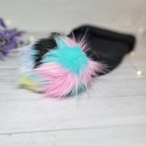 JELLY BEAN Faux Fur Poms, Rainbow Poms, Multicolor Poms, Faux Fur Poms, Luxury Poms, Pom Poms, Fur Poms, Mixed Poms, Hat Poms image 6