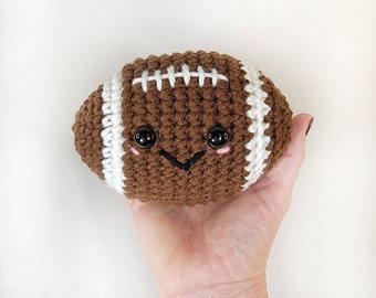 Kawaii Football Plushie, Crochet Football, Football Gift, Graduation Gift